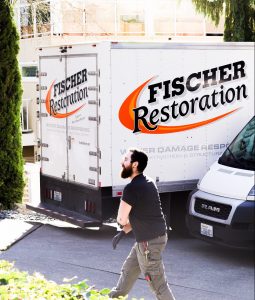 Fischer Restoration technician and truck