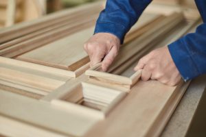 Woodworker Building Custom Carpentry Solution
