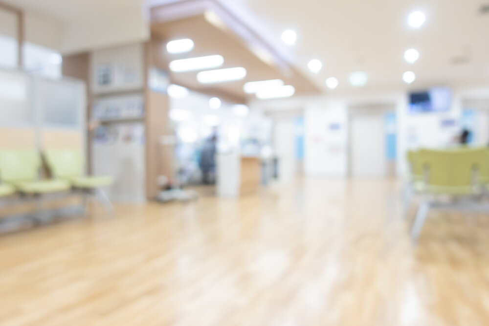 abstract blur and defocused medical offices interior for background